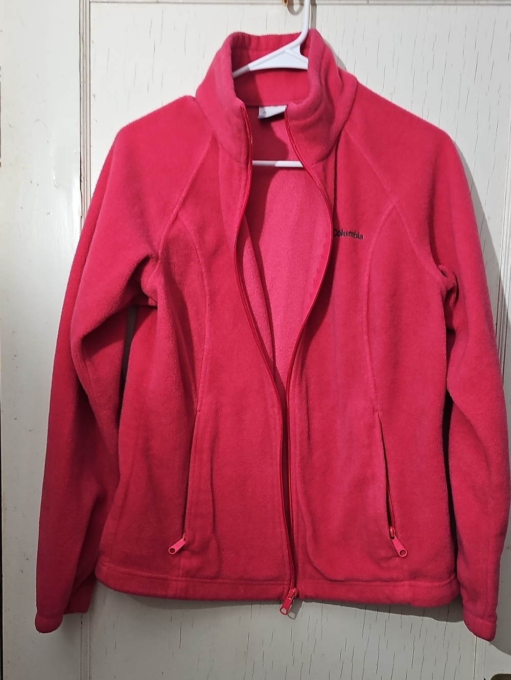 Columbia Women's Hot Pink Full-Zip Fleece Jacket